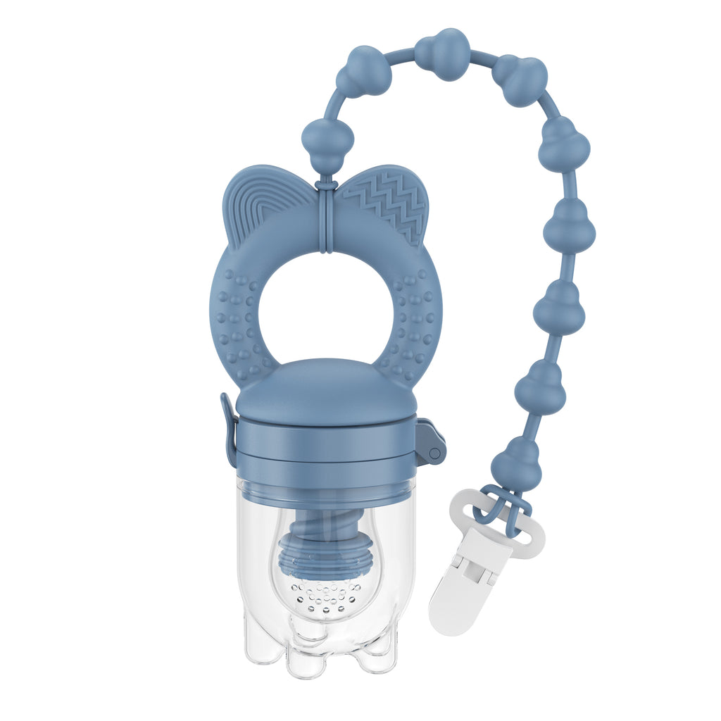 MAMAMEEPA Baby Fruit Feeder & Popsicle Molds Set – Blue