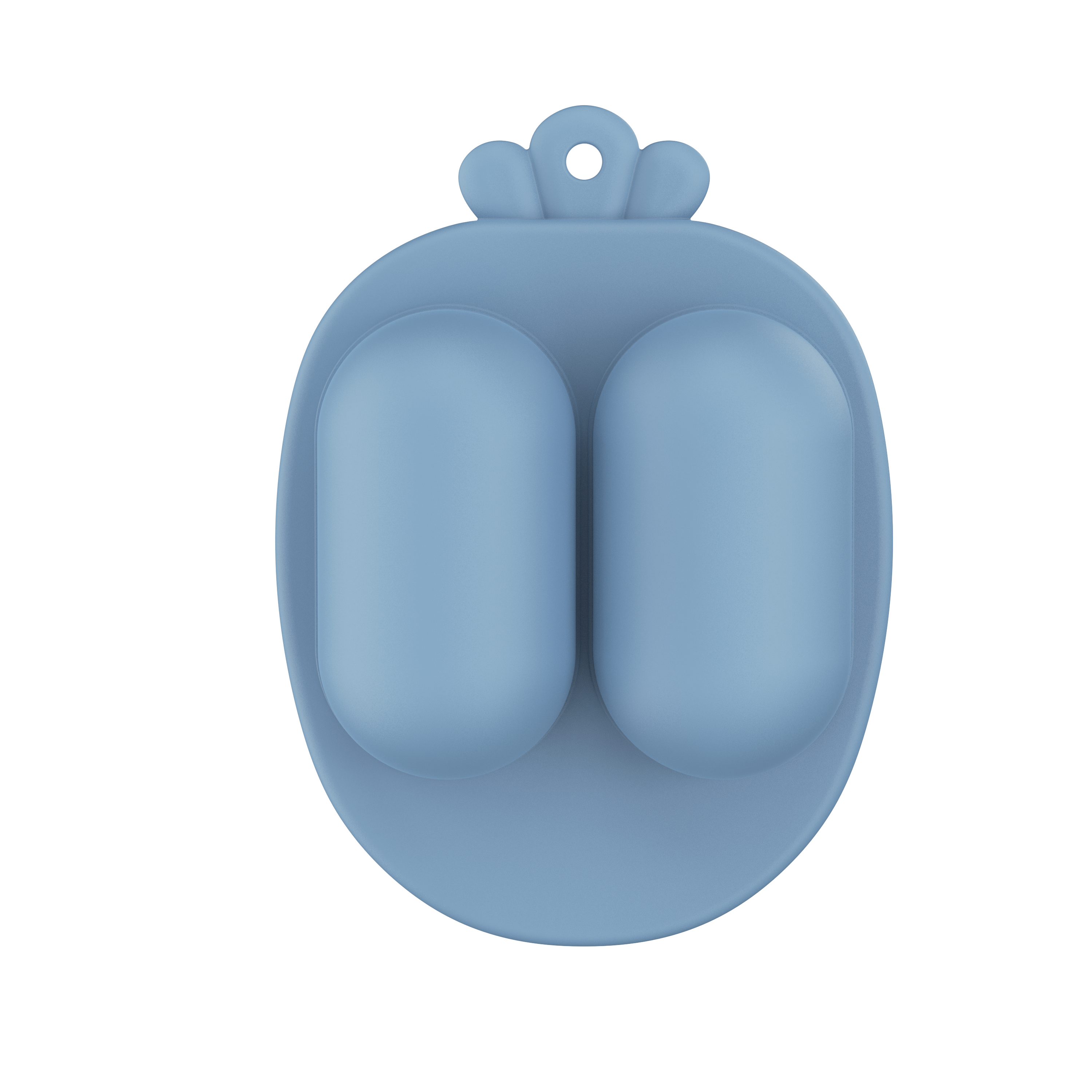 Closed blue breastmilk popsicle molds top view from MAMAMEEPA baby feeding set