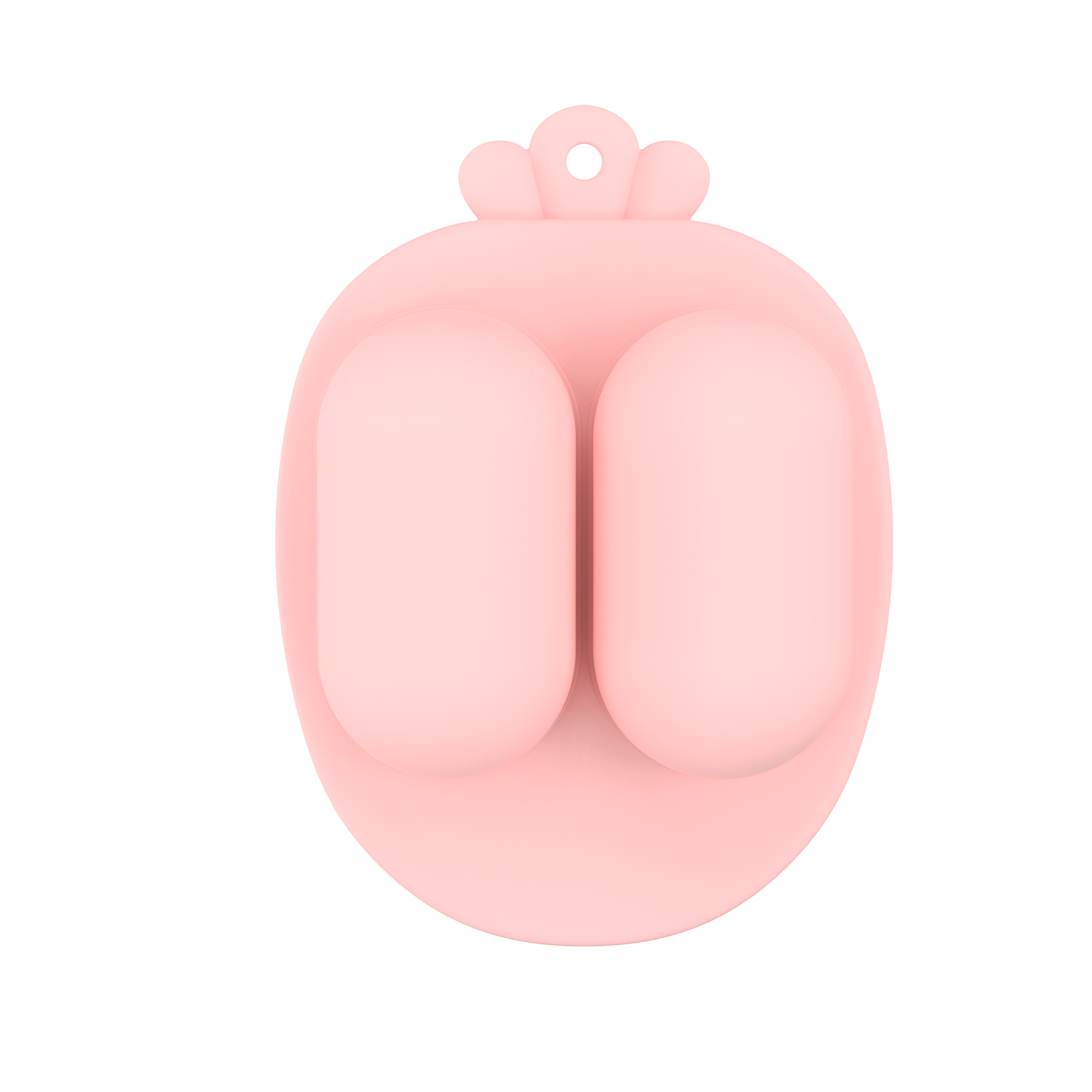 Closed pink breastmilk popsicle molds top view from MAMAMEEPA baby feeding set